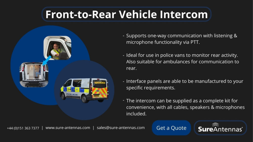 Vehicle Intercom Systems Supplied to Jack Hodson Ltd
